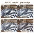 thumbnail image 7 of ODIKA Striped Geometric Ticking Pinstripe Contemporary Cabana Playroom for Dining Room, Large Office, Lounge, Non-Slip Chair-Friendly, 7 of 7