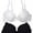 White-black, variant on Elle Women's Bras Full Coverage Lace 2-Pack Cotton/Spandex Underwire Black-Fuchsia