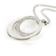 thumbnail image 3 of Collar para mujer, joyería para mujer, cadena larga, moda para mujer, colgante chapado en diamantes de imitación de cristal, collar, regalo, pendiente, 3 of 5