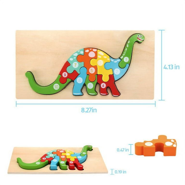 Wooden Puzzle for Toddlers – Montessori Toys for 1 2 3 4 Years Old