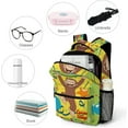 thumbnail image 4 of Anime Backpack Curious George Backpack Funny Laptop Back Pack Book Bag Hiking Outgoing Daypack For Women Mens, 4 of 8