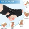 thumbnail image 2 of Plantar Fasciitis Night Splint, Plantar Fasciitis Relief Brace, 3 Adjustable Straps Plantar Fasciitis Night Splint Relief Plantar Fasciitis, Foot Drop, Achilles Tendonitis, Day&Night, 2 of 6