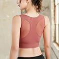 thumbnail image 4 of GPOECD Women Wireless Yoga Bra Double Layer Sports Bras for Women High Workout Running Fitness Tank Top with Back Support Z7144-,XXL, 4 of 7