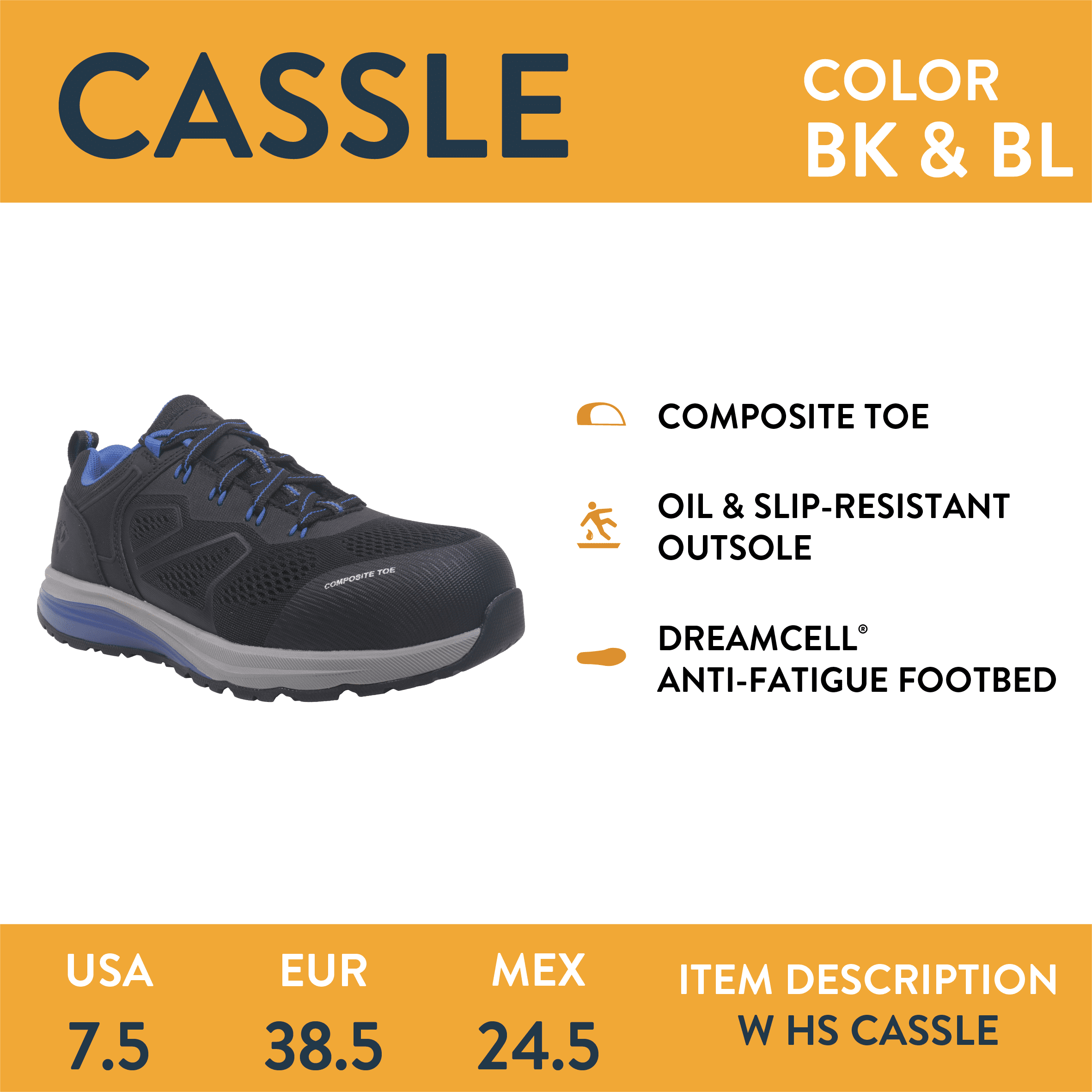 Herman Survivors Women's Cassle Composite Toe Work Shoes