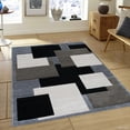 thumbnail image 1 of Allstar Grey Modern Geometric square Contemporary design Area Rug (5' 2" x 7' 2"), 1 of 7