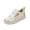 Gold, variant on Willtoo Womens Platform Casual Sneakers Lace Up Side Zipper Low Top Walking Shoes Lightweight Round Toe Fashion Comfort Skate Shoes
