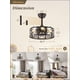 thumbnail image 5 of Ventilador de techo Fanbulous 16 pulgadas Negro Fandelier con control remoto y 6 velocidades, 5 of 7