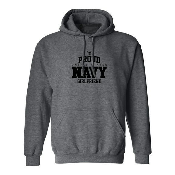Proud United States Navy GIRLFRIEND Adult Hooded Sweatshirt