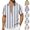 Army Green, variant on CHUMUD Men's Beach Shirt Short Sleeve Casual Striped Top Summer Vacation Fashion Tee (Avail for Big & Tall)
