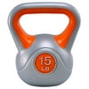 Kettlebell Exercise Fitness Body 15lbs Weight Loss Strength Training Workout