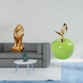 thumbnail image 2 of Escultura de león, estatua coleccionable, adorno de mesa, figura artística decorativa para oficina, hogar, estantería, regalo de cumpleaños, adorno de, 2 of 8