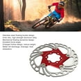 thumbnail image 3 of Road Bike Brake Disc With 6 Screws, Large Hollow Red Bike Floating Brake Disc For Replacement, 3 of 8
