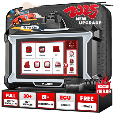 ANCEL OBD2 Scanner Car Diagnostic Tool, Bi-Directional Scan Tool with Full System Diagnosis All Resets Vehicle Code Reader Fit for Kia Car