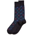 thumbnail image 1 of Perry Ellis Calcetines de peso medio estampados para hombre, azul, talla única Perry Ellis peso medio, 1 of 2