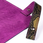 Cusdie 2 in 1 Dice Rolling Mat & Zippered Dice Holder Dice Tray - Compatible with DND Polyhedral Dice Dungeons and Dragon