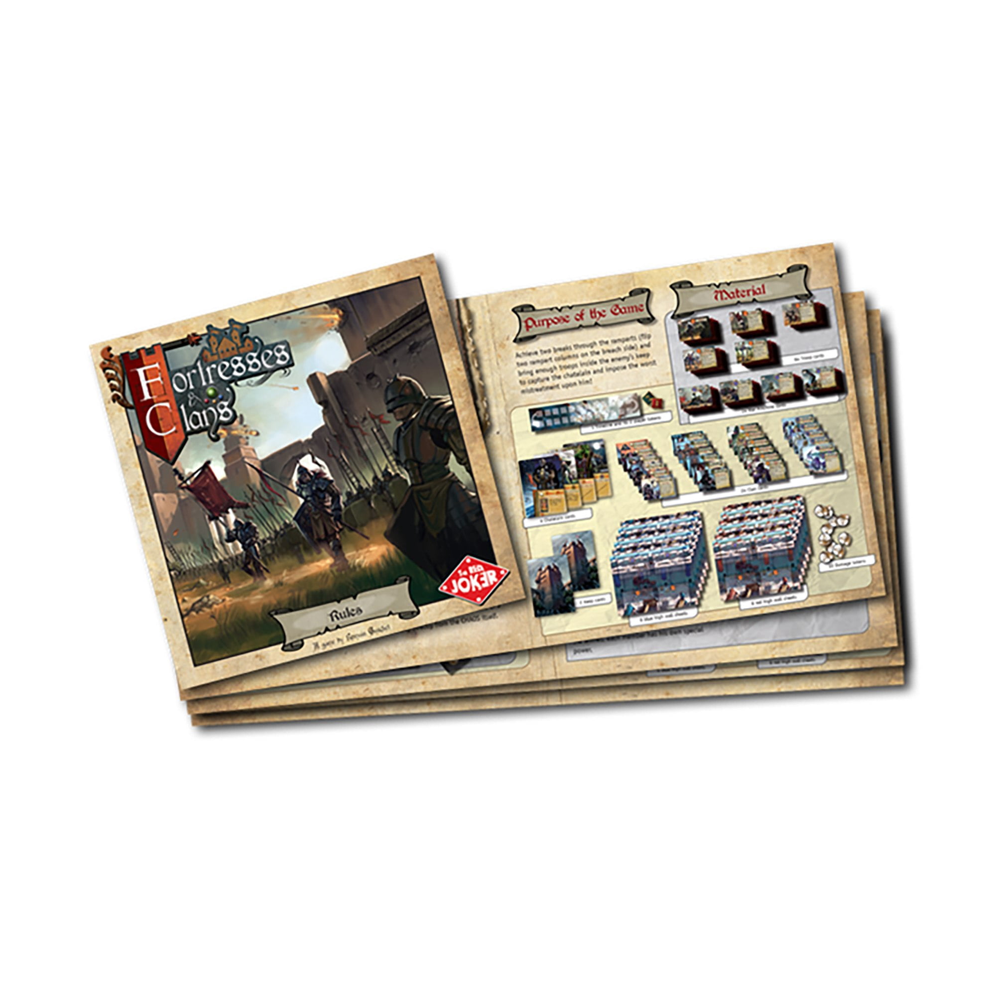 Versus Series: Fortresses And Clans - Competitive Card Game, White Wolf Coterie, The Red Joker, Ages 14+, 2 Players, 30 Min