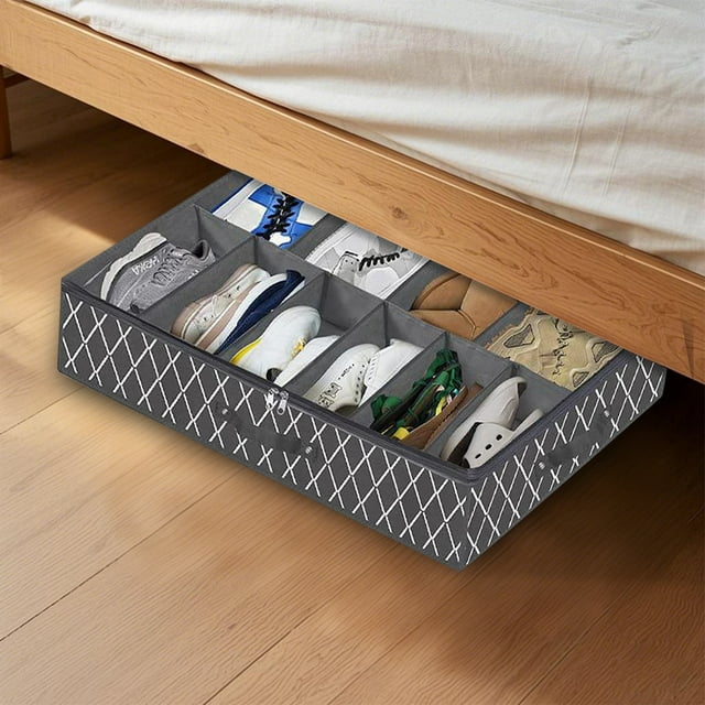 Under Bed Shoe Cabinet Storage Is Suitable For 24 Pairs Of Shoe Sheet Set Storage Bags Storage Blankets Organizing under Bed Storage for Dorm Rooms Storage Bag Container Organizer