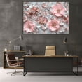 thumbnail image 6 of Mudket Framed Canvas Wall Art Ready to Hang, Floral Wall Decor, Farmhouse Flower Canvas Print, Soft Pink Floral Wall Art, Wall Pictures for Bedroom Living Room Party Decor - 12"L x 8"W, 6 of 10
