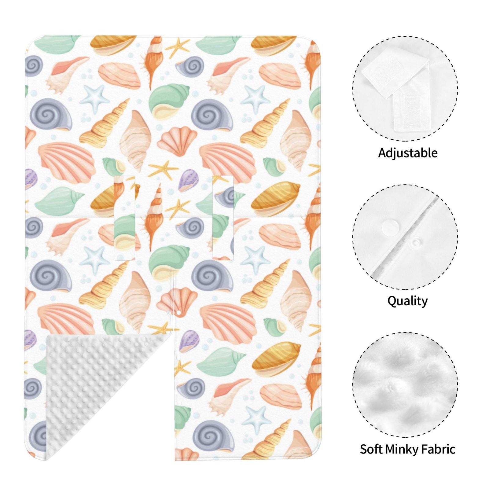 Car Seat Cover Baby - Conch Shells Print No.9054 Breathable Infant Car Seat Cover for Baby Carseat, Lightweight Comfort Baby Essentials Must Haves Newborn Stuff for Girl Boy