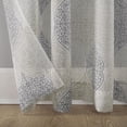 thumbnail image 3 of Mainstays Medallion Sheer Voile Window Curtains Panel Pair, 3 of 5