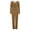 Brown, variant on Tnhcen 2 Piece Women's Pajamas Sets Lounge Sets Round Neck Long Sleeve Top Waist Pants With Pockets S-3XL