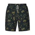 thumbnail image 4 of Lsque Mens Swim Trunks Golden line fox Pattern - Bathing Suit Compression Liner - Beach Swim Shorts Swimwear - (S-3XL) - Stretch Quick Dry -X-Large, 4 of 9