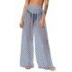 thumbnail image 2 of Pincandy Women See Through Sheer Mesh Pants Beach Swimsuit Bikini Bottom Cover up Party Club Elastic High Waist Wide Leg Pants, 2 of 7