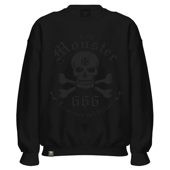 Sudadera Negra Sin Gorro Chica Logo Black