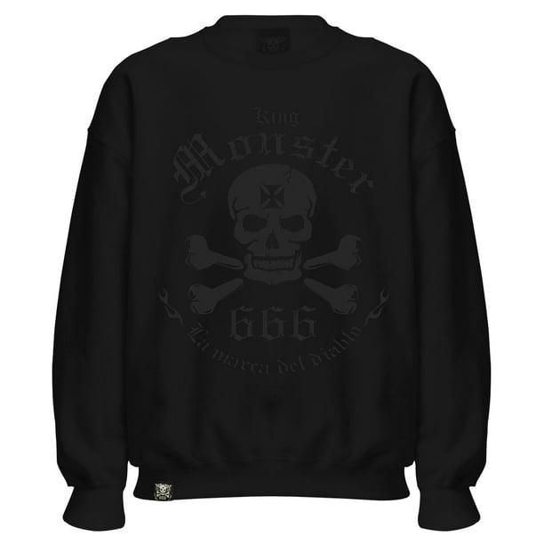 Sudadera Negra Sin Gorro Chica Logo Black