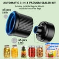 thumbnail image 2 of Electric Mason Jar Vacuum Sealer Kit, Fully Auto Sealer for Wide and Regular Mouth Mason Jars, Cordless Food Vacuum Saver for Sealer Bags, Rechargeable Vacuum Sealer, Ideal Present for Mom, Wife, 2 of 7