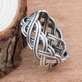 thumbnail image 4 of Ruanlalo Vintage Infinity Intertwined Cross Knot Finger Ring Women Band Party Jewelry Silver US 10, 4 of 6