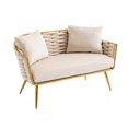 thumbnail image 2 of HOMEFUN Velvet Accent Chair Modern Upholstered Armsofa Tufted Sofa with Metal Frame, Single Leisure sofa for Living Room Bedroom Office Balcony, 2 of 6