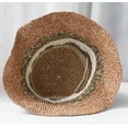 thumbnail image 5 of CoCoMangos Summer Bucket Hats Women Sun Hat Beach Handmade Straw Hat Woven Striped Crochet Wide Brim Fishing Cap, 5 of 7