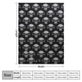 thumbnail image 4 of ARISTURING  Boho Throw Blanket Reversible Cotton Bohemian Hippie Room Decor Double Sided (Boho Skull Print Black ), 4 of 6