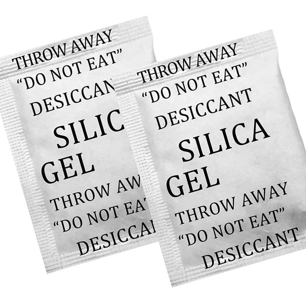 5 x 100 Silica Gel Desiccants Packets for Moisture Removal and Storage