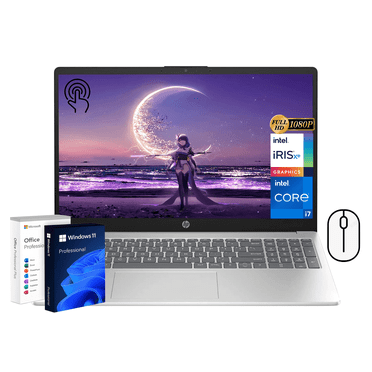HP Premium Business Laptop, 15.6" FHD Touchscreen, Intel 10-Core i7-1255U, 16GB RAM, 1TB SSD, Intel Iris Xe Graphics, Wi-Fi, Windows 11 Pro