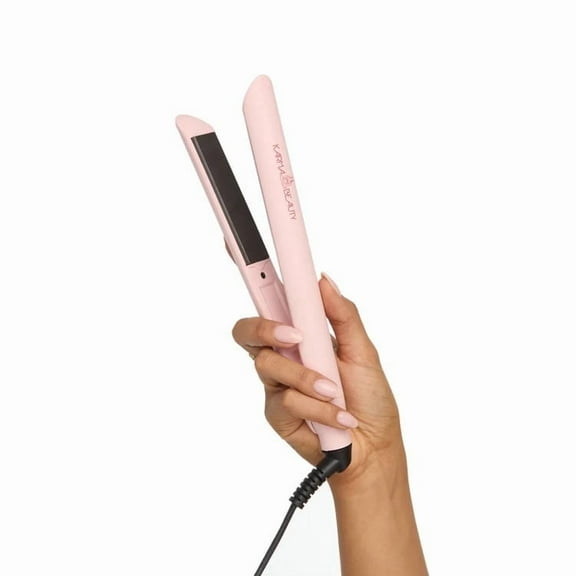 Karma Beauty Mini Mane Flat Iron | Hair Straightener for Women with Ceramic Plates, Ionic Technology, Fast Heat-Up, Lightweight Design for Smooth, Shiny, Frizz-Free Hair (Pink)