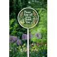 thumbnail image 5 of Eveokoki Please Keep Off The Grass Yard Sign Stake, Round Grass Warning Sign Heavy Aluminum Grass Stay Off Sign Garden House Guides Decorative Stake for Garden Lawn Yard, 5 of 6