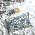 thumbnail image 3 of Boho Navy Blue Pillow Covers 12x20 Inch 2 Pcs Sage Green Vintage Floral Decor Throw Pillows Spring Flower Summer Outdoor Farmhouse Decoration Pillowcase Cushion Cover for Couch Sofa Bed, 3 of 6
