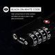 thumbnail image 3 of TSA Luggage Padlock, [2 Pack] 4-Digit Code Padlock, Combination Suitcase Padlock with 14cm Cable, Luggage Locks for Suitcase, Luggage Bag, etc. (Black, 3 of 5
