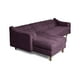 thumbnail image 4 of Sala Modular Sofá Cama Reversible De Velvet Morado Beehive Memory Foam Modelo Mondlak, 4 of 8