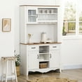 thumbnail image 2 of HOMCOM Buffet de Cuisine avec Tiroir Utilitaire et Armoires à 3 Portes, 2 of 10