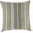 thumbnail image 3 of Jordan Manufacturing Sunbrella 16" x 16" Milano Char Gray Stripe Square Outdoor Throw Pillow (2 Pack), 3 of 10