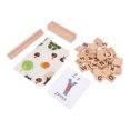 thumbnail image 5 of Bloques de construcción del alfabeto de madera para niños y adultos, seguridad educativa temprana, aprendizaje de lectura, bloques de palabras de madera, 5 of 5