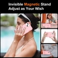 thumbnail image 5 of Dteck for iPhone 15 Case with Screen Protector, Compatible with MagSafe Shockproof Invisible Magnetic Ring Stand Military-Grade Heavy Duty Protection Phone Case, Pink, 5 of 7