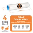 thumbnail image 2 of Rollo de film stretch Adaym de 18" x 457 m, uso intensivo, calibre 80, 2 of 8