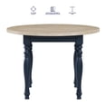 thumbnail image 6 of Steve Silver Darcy Deep Blue Finish Round DiningTable, 6 of 10