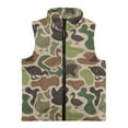 thumbnail image 4 of Pzuqiu Duck Hunter Camo Kids Zip Up Vest Size 3 Stretchy Practical Winter Sleeveless Jacket with Pockets Warm Toddler Girl Clothes Fall Outerwear Versatile Fashion for Girls, 4 of 7