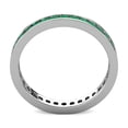 thumbnail image 4 of TriJewels 0.75 ctw Round Emerald (2.00 mm) Eternity Band in 10K Gold, 4 of 6