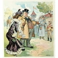 thumbnail image 2 of Samuel Ehrhart 12x13 Black Ornate Wood Framed Double Matted Museum Art Print Titled: Spurring Him on (1904), 2 of 5